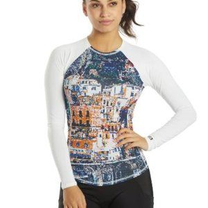 Cycling Jersey - DeSoto Skin Cooler Long Sleeve Top - Amalfi Coast